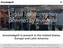 Tablet Screenshot of knowledge21.com